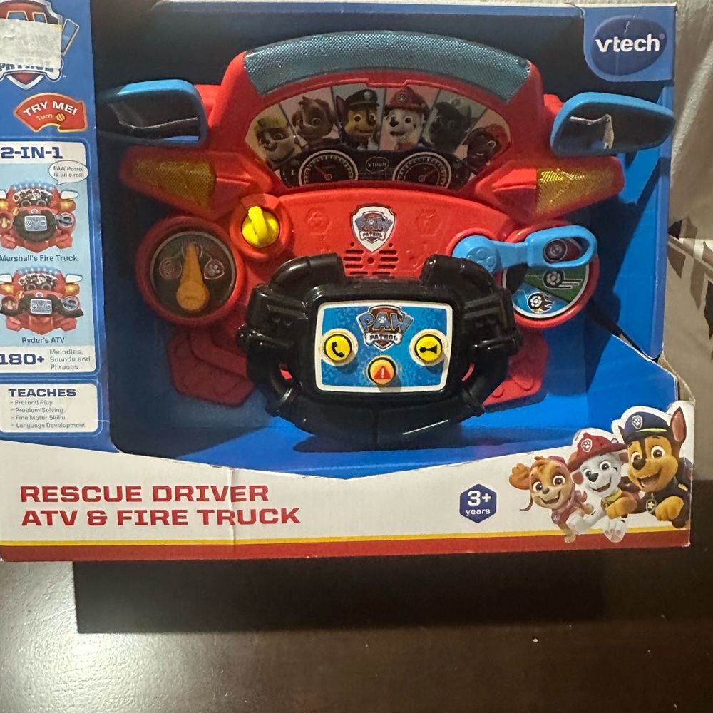 Paw Patrol Rescue Driver Steering Wheel - Red and Blue